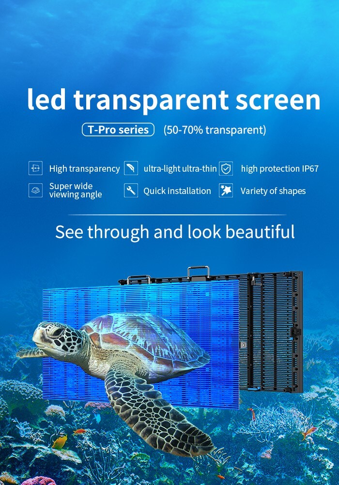 TI-0707 de pantalla LED transparente (interior)